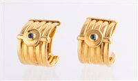 ]Paire de boucles d’oreilles de type créoles...